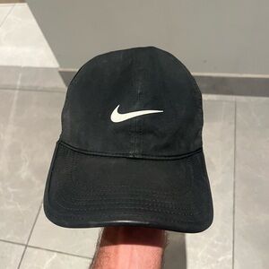 Nike Black Cap with White Logo